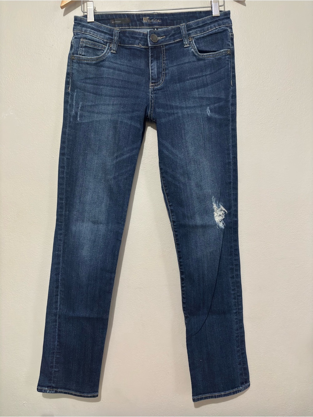 Kut from the Kloth Boyfriend Jeans Size 4 Dark Blue Wash